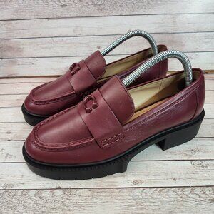 Coach Leah platform lug sole loafers